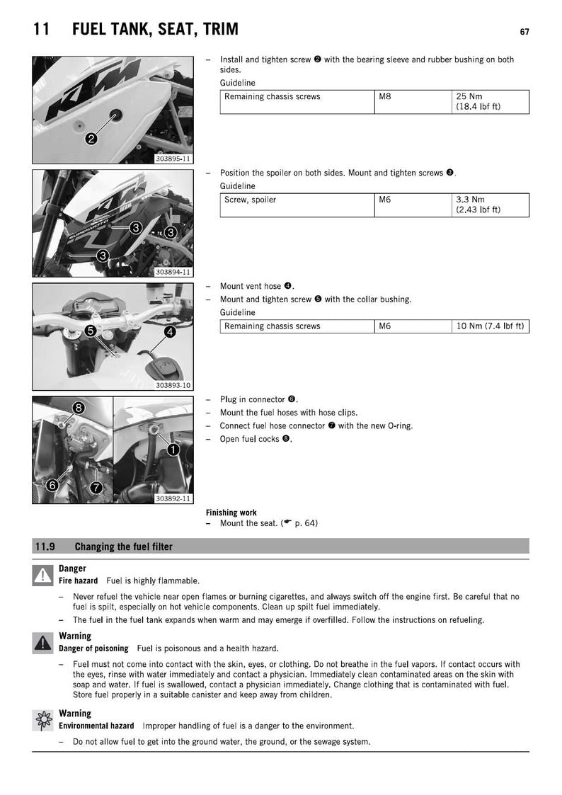 KTM 990 Supermoto R Service Manual service manual preview page 4