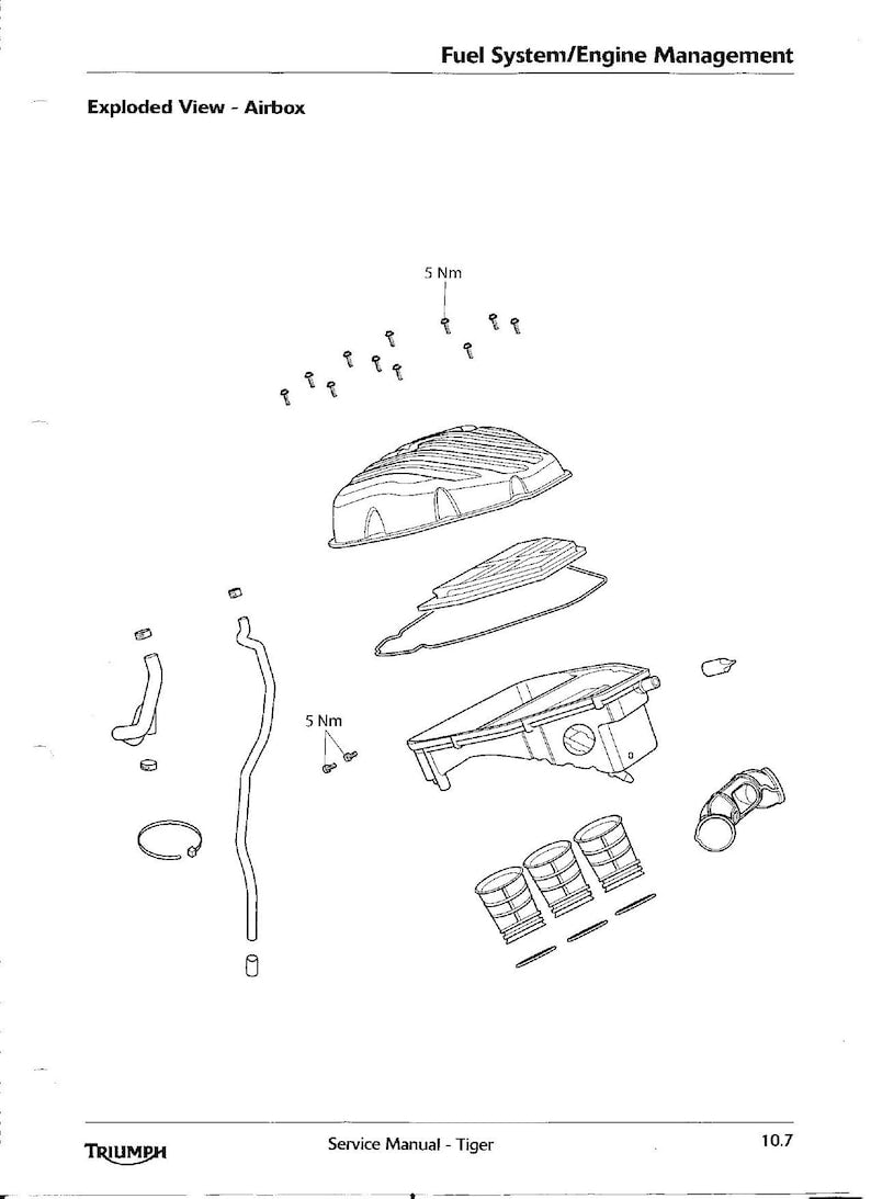 Triumph Tiger 1050 Service Manual service manual preview page 8