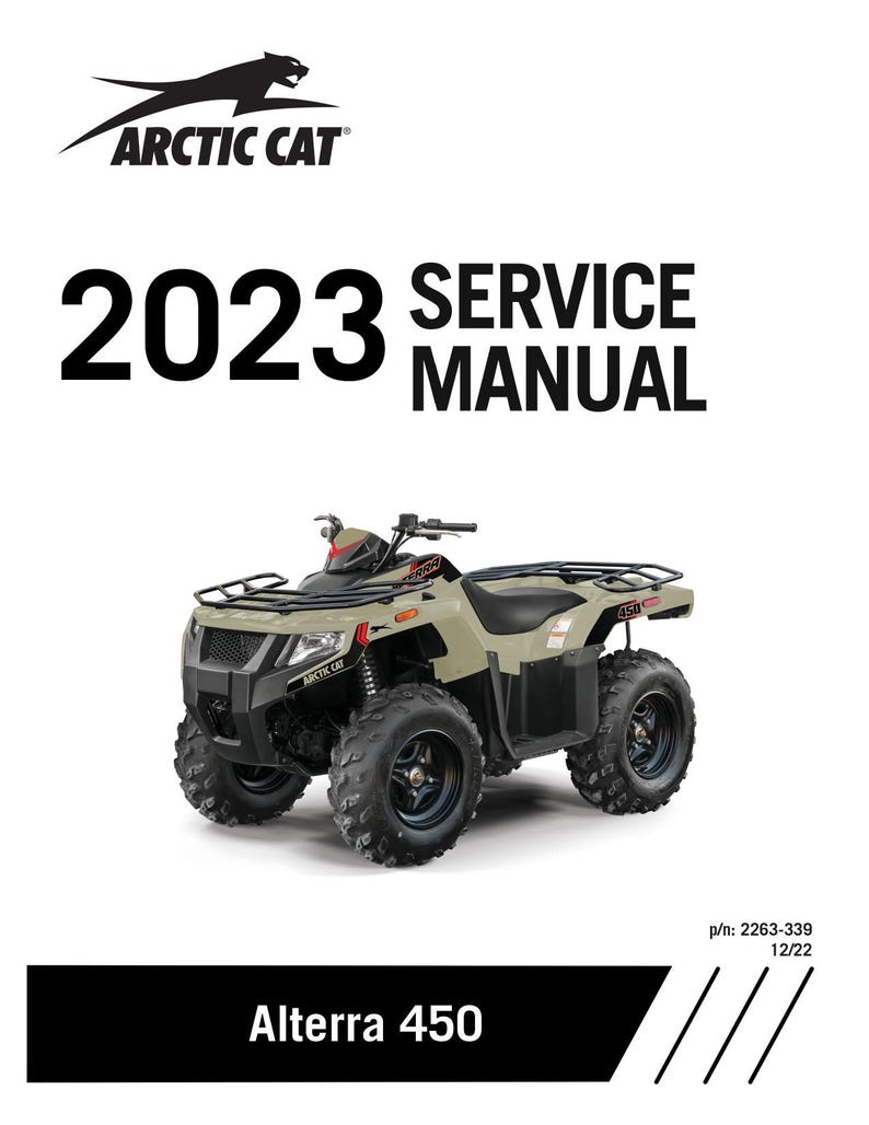 Arctic Cat Alterra 450 Service Manual service manual preview page 2