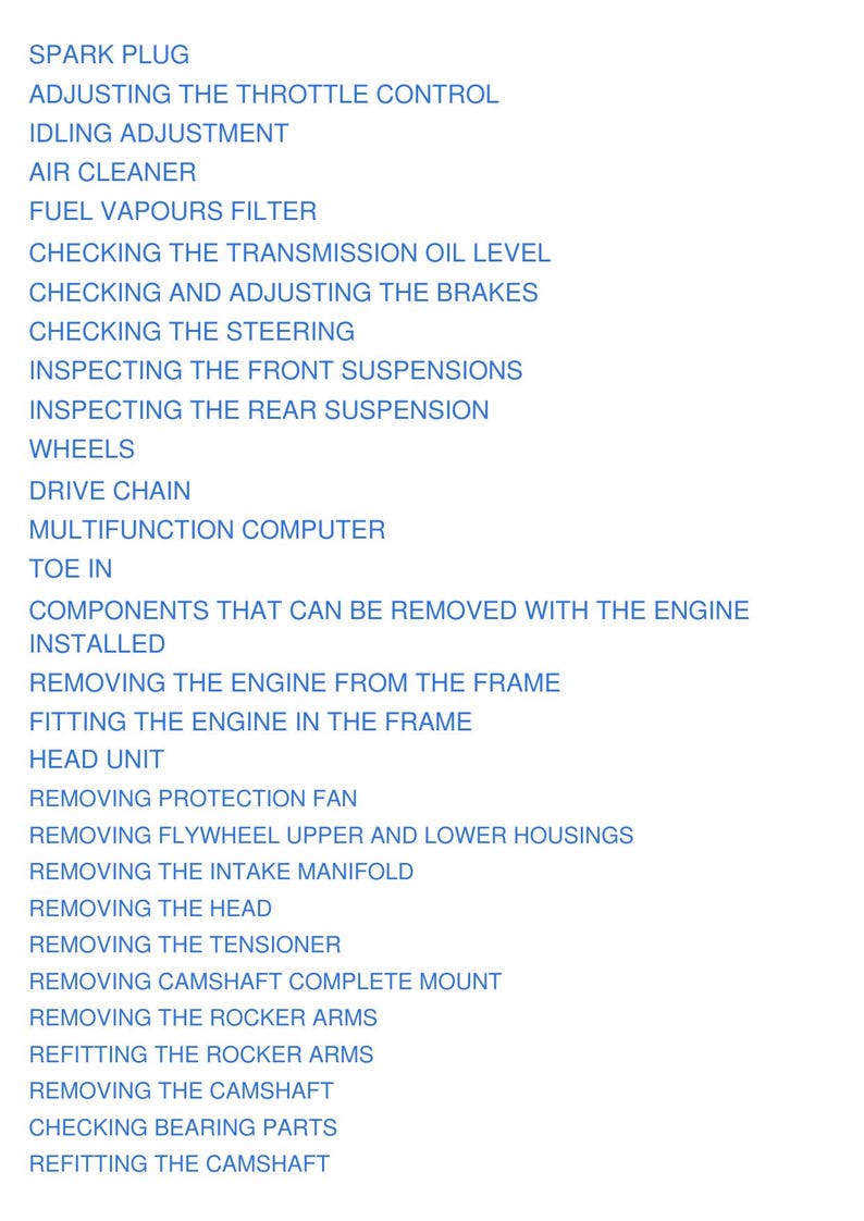 Aprilia Quasar 125 180 Service Manual service manual preview page 8