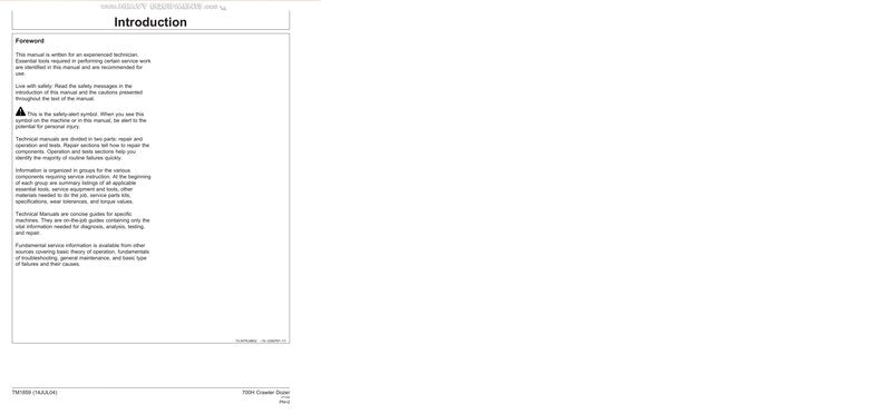 John Deere 700H Crawler Dozer Service Manual service manual preview page 5