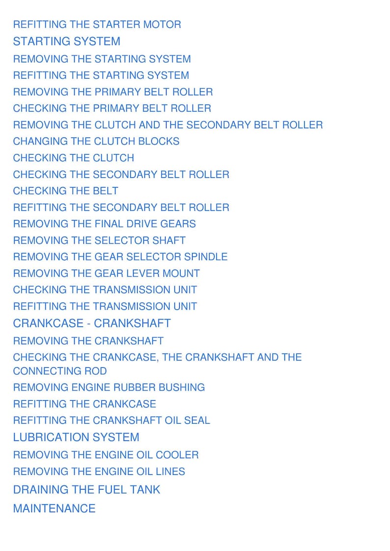 Aprilia Quasar 125 180 Service Manual service manual preview page 10