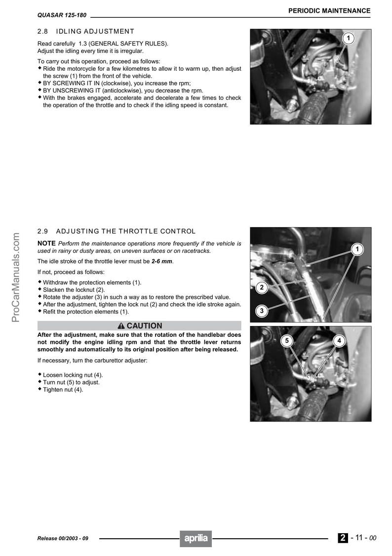 Aprilia Quasar 125 180 Service Manual service manual preview page 3