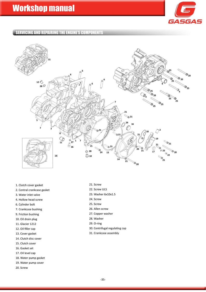 Gas Gas Enduro 2T 200 250 300 Service Manual service manual preview page 5