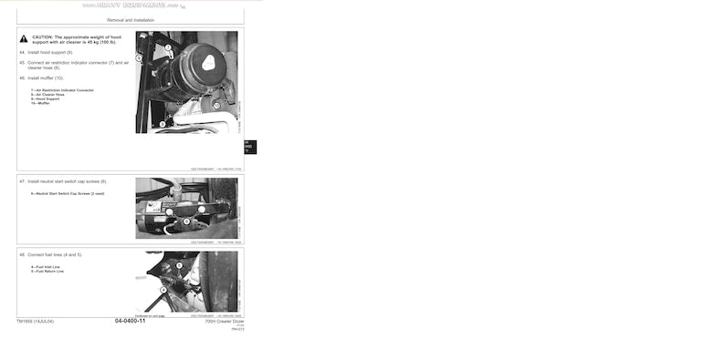 John Deere 700H Crawler Dozer Service Manual service manual preview page 3