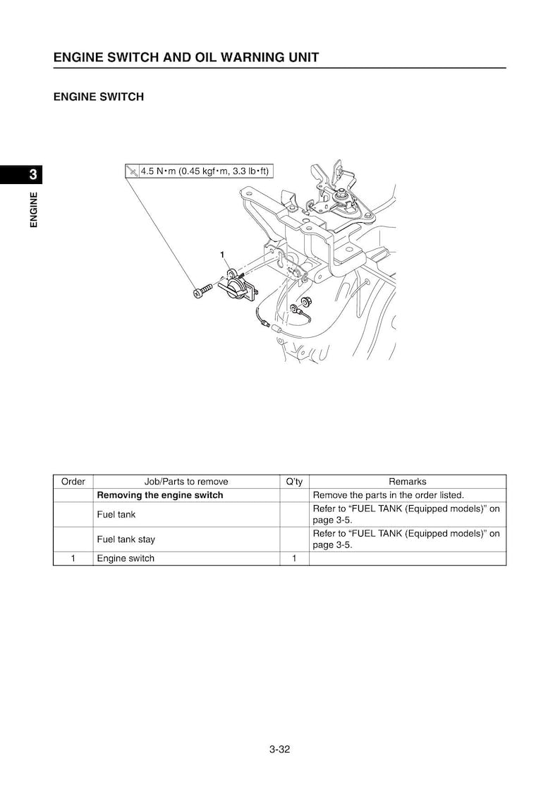 Yamaha MZ360 MX360 MZ400 Engine Service Manual 2019-2023 service manual preview page 9