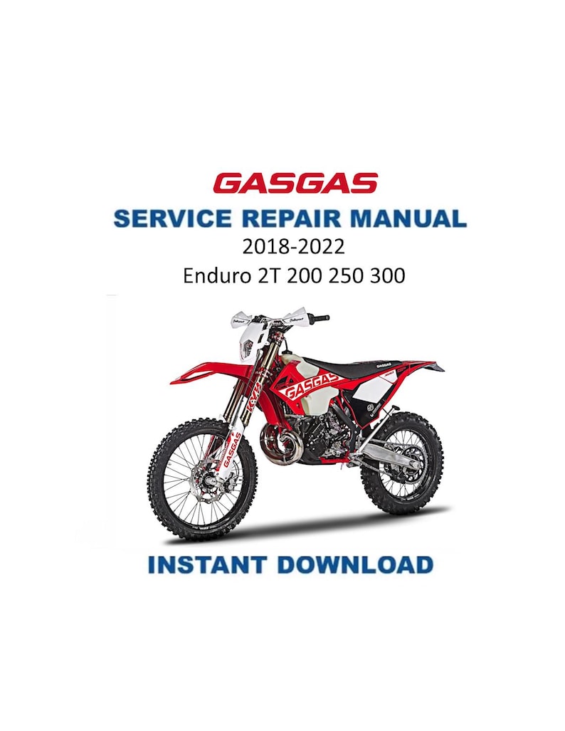 Gas Gas Enduro 2T 200 250 300 Service Manual PDF service repair manual cover