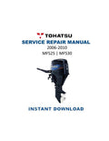 Tohatsu MFS25 MFS30 Service Manual PDF service repair manual cover