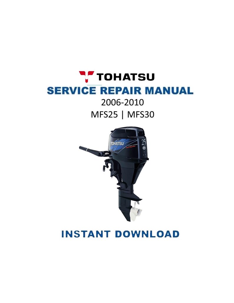 Tohatsu MFS25 MFS30 Service Manual PDF service repair manual cover