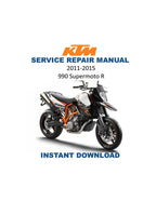KTM 990 Supermoto R Service Manual PDF service repair manual cover