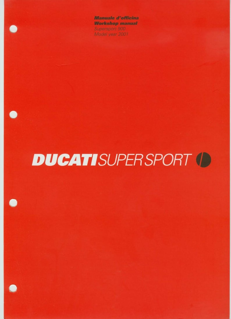 Ducati Supersport 900 Service Manual service manual preview page 2