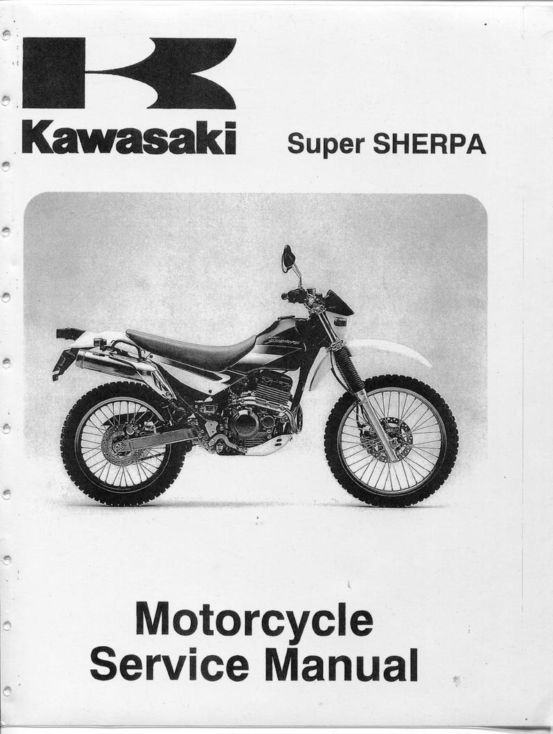 Kawasaki Super Sherpa KL250 Service Manual service manual preview page 2