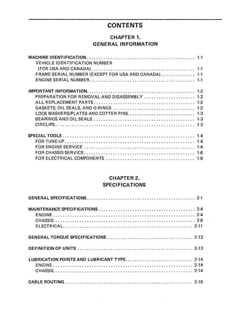 Yamaha Blaster YFS200 Service Manual service manual preview page 7