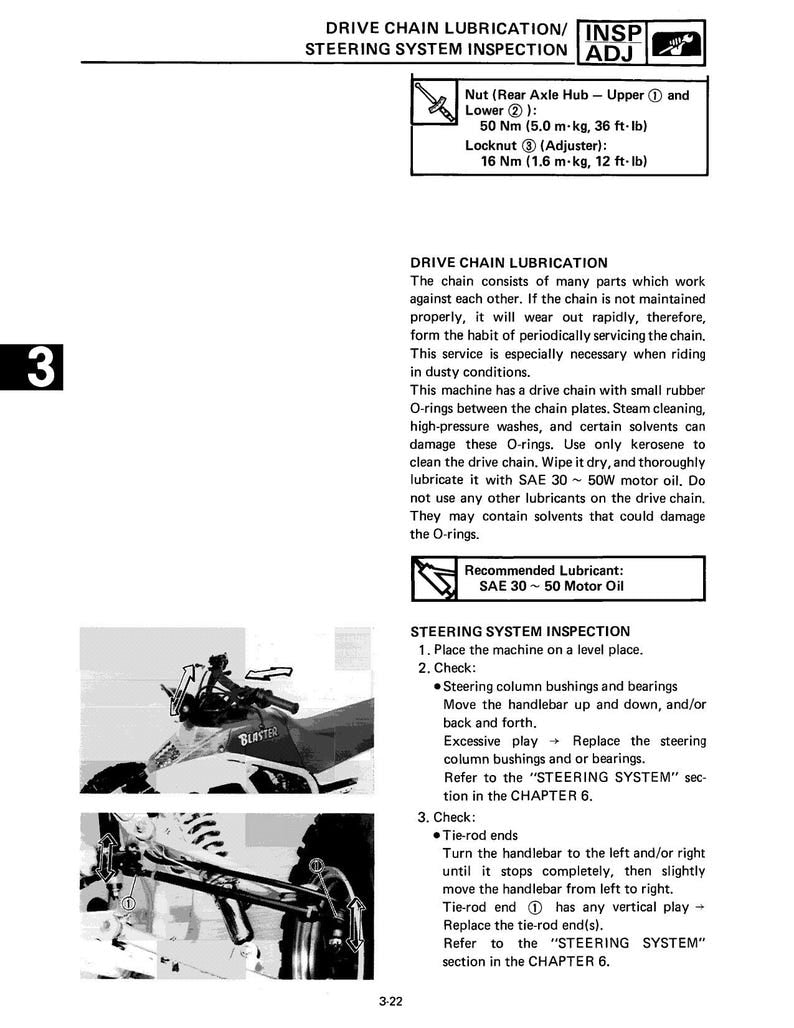 Yamaha Blaster YFS200 Service Manual service manual preview page 4