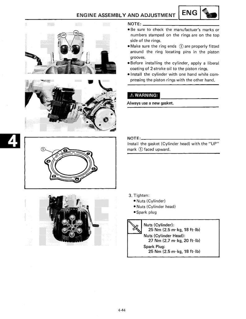Yamaha Blaster YFS200 Service Manual service manual preview page 6