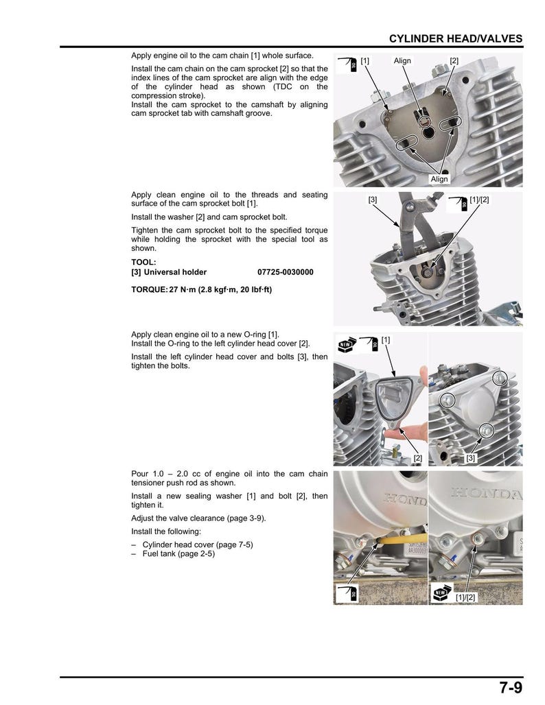 Honda CGX125 Service Manual service manual preview page 2