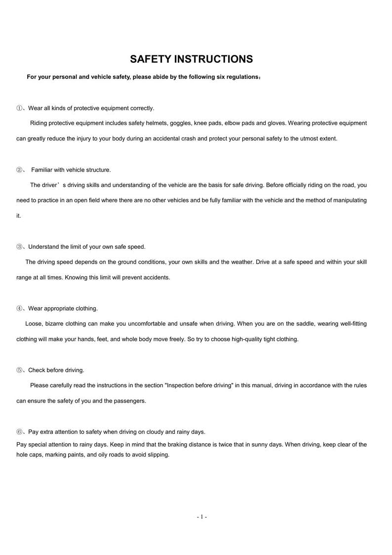 Benelli V302C Service Manual service manual preview page 10