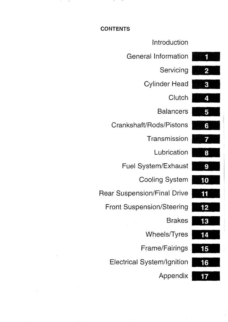 Triumph T300 750 1200 Service Manual 1991-1999 Motorcycle service manual preview page 4