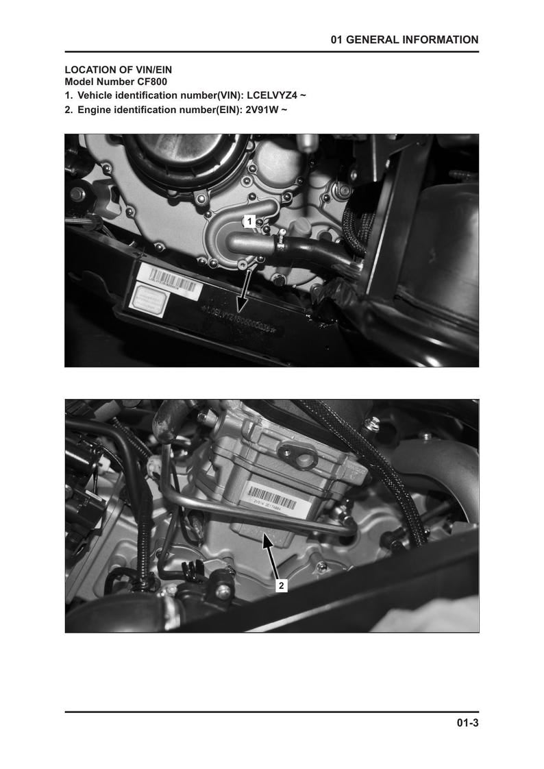 CFMoto ZForce 800 EX CF800 Service Manual 2013-2017 UTV service manual preview page 3