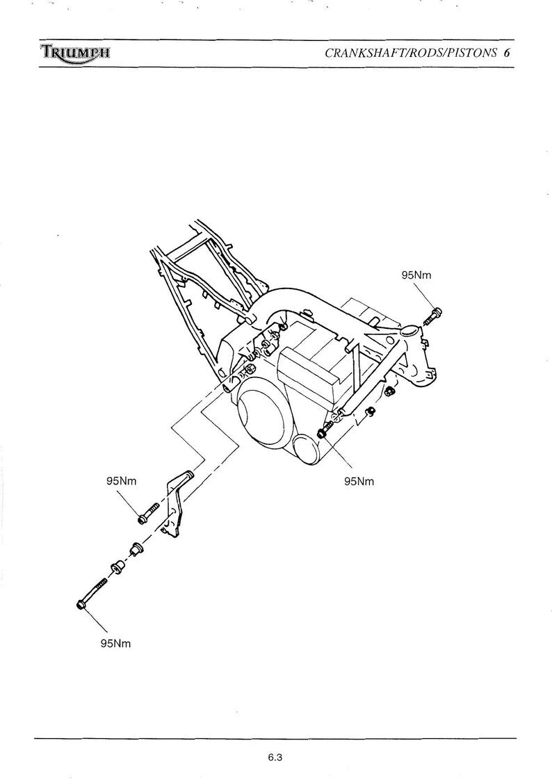 Triumph T300 750 1200 Service Manual 1991-1999 Motorcycle service manual preview page 6
