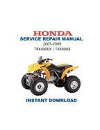 Honda TRX400EX TRX400X Service Manual PDF service repair manual cover