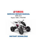 Yamaha Raptor 700R YFM70RY Service Manual PDF service repair manual cover