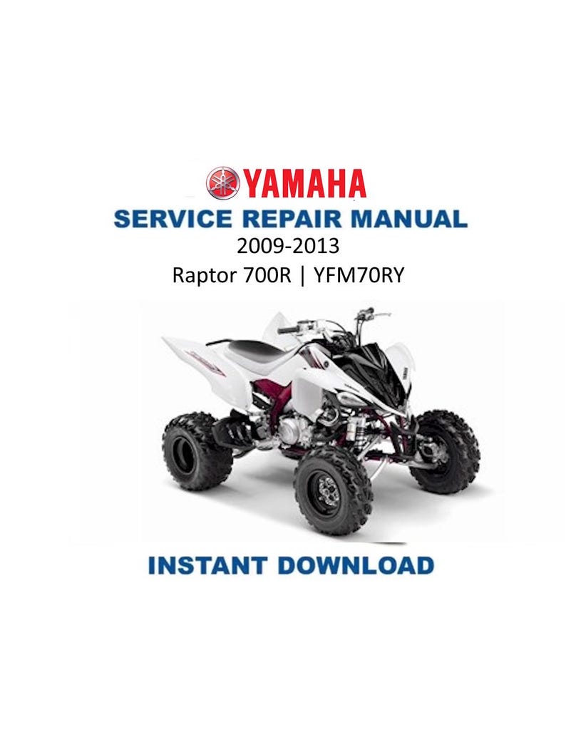 Yamaha Raptor 700R YFM70RY Service Manual PDF service repair manual cover