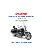 Yamaha XV1700 Road Star Warrior Service Manual PDF service repair manual cover