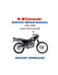 Kawasaki Super Sherpa KL250 Service Manual PDF service repair manual cover