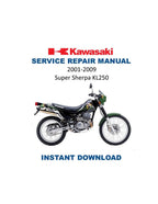 Kawasaki Super Sherpa KL250 Service Manual PDF service repair manual cover