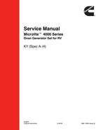 Cummins Onan Microlite 4000 KY RV Generator Service Manual 1994-2018 service manual preview page 2