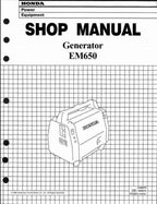 Honda EM650 Generator Service Manual service manual preview page 2