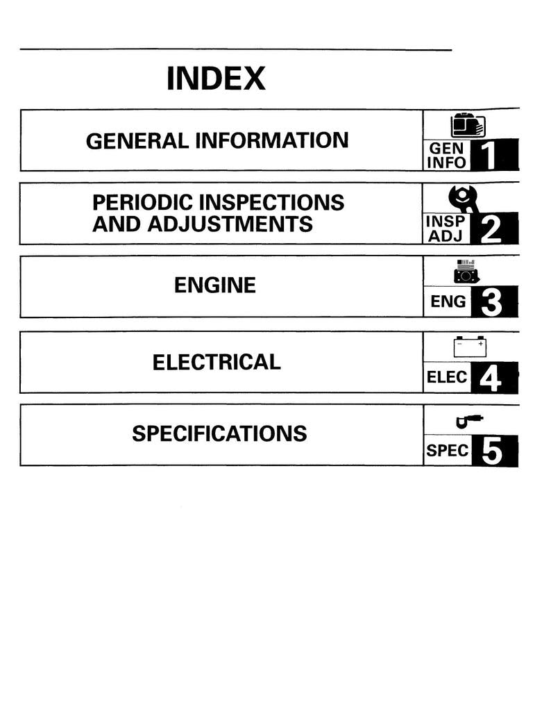 Yamaha EF1000 Generator Service Manual 1995-1999 service manual preview page 3