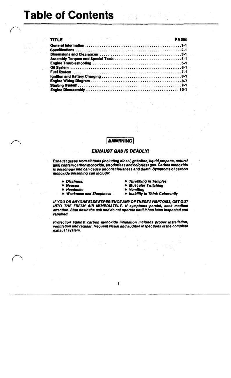 Onan Toro Power Plus P216 P218 P220 P224 Service Manual service manual preview page 7
