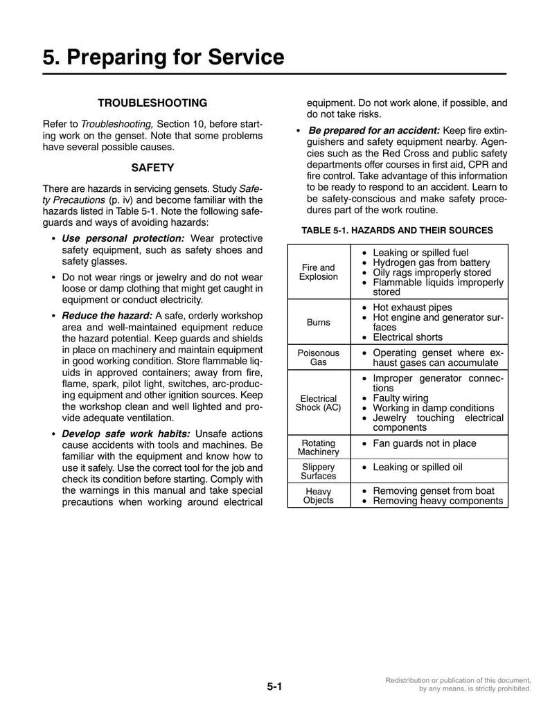 Cummins Onan KY KYD RV Generator Service Manual service manual preview page 5