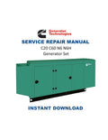Cummins C20 C60 N6 N6H Generator Set Service Manual 2022-2026 PDF service repair manual cover