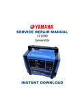 Yamaha EF1000 Generator Service Manual 1995-1999 PDF service repair manual cover