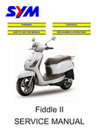 SYM Fiddle II Scooter Service Manual 2005-2009 50cc Motorcycle service manual preview page 2