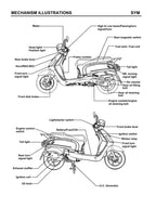 SYM Fiddle II Scooter Service Manual 2005-2009 50cc Motorcycle service manual preview page 4