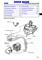 SYM Euro MX 125 Service Manual service manual preview page 7