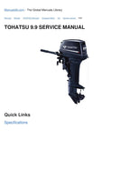 Tohatsu 9.9 HP Outboard Service Manual 2000-2004 Repair service manual preview page 5