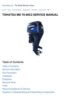 Tohatsu MD 75 90 C2 TLDI Service Manual service manual preview page 11