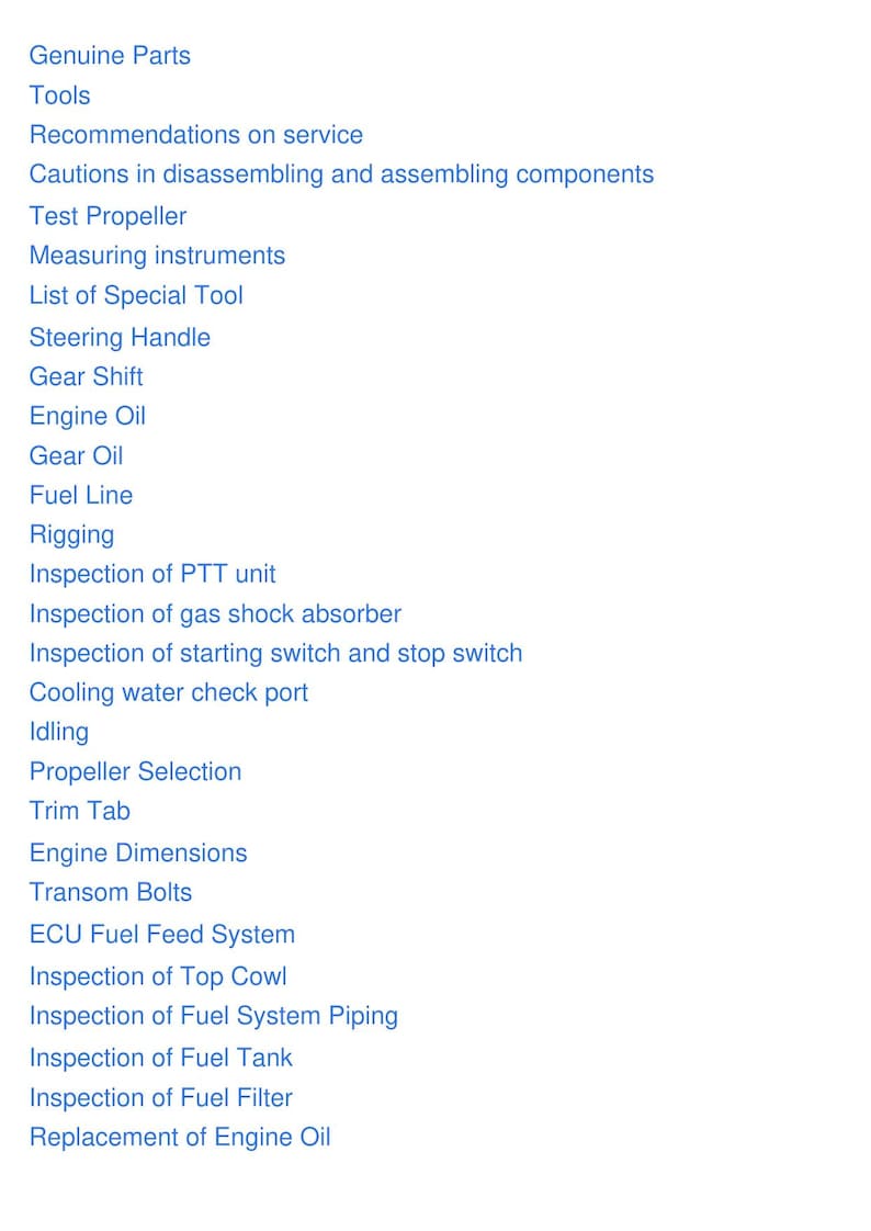 Tohatsu MFS25 MFS30 Service Manual service manual preview page 6