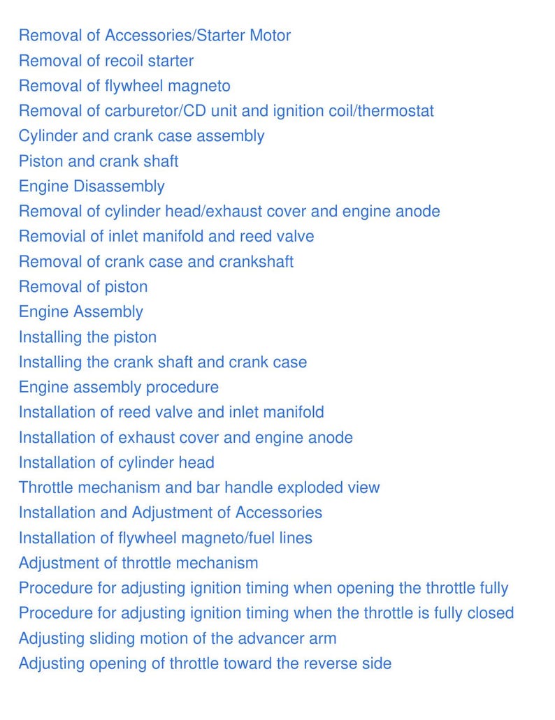 Tohatsu 9.9 HP Outboard Service Manual 2000-2004 Repair service manual preview page 8