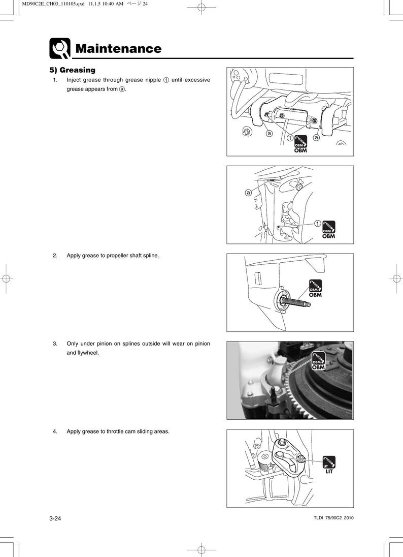 Tohatsu MD 75 90 C2 TLDI Service Manual service manual preview page 2