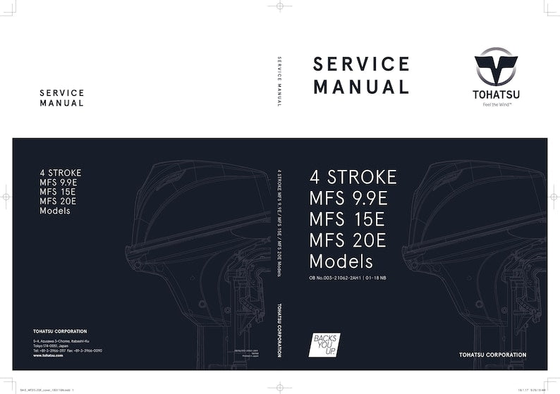Tohatsu MFS 9.9E 15E 20E Service Manual 2018-2022 4 Stroke Outboard service manual preview page 2