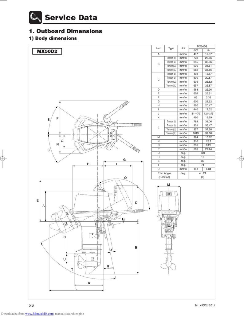 Tohatsu MX 50D2 MWX 50D2 Service Manual service manual preview page 3