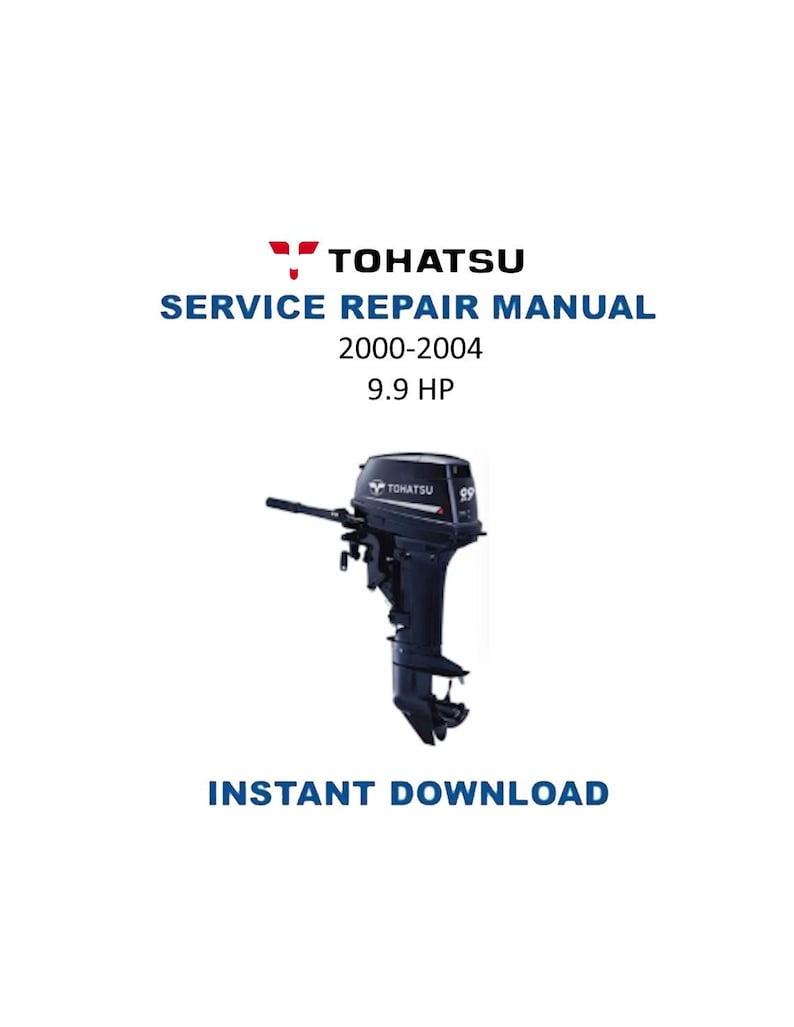 Tohatsu 9.9 HP Outboard Service Manual 2000-2004 Repair PDF service repair manual cover