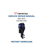 Tohatsu TLDI MD 115A Service Manual PDF service repair manual cover