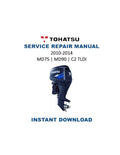 Tohatsu MD 75 90 C2 TLDI Service Manual PDF service repair manual cover